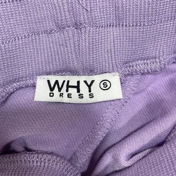 Light purple sweatsuit with wide neck and rhinestones down the sides - Picture 8 of 9